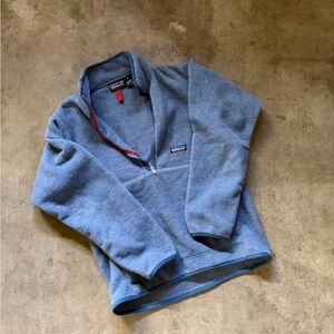 Patagonia Men's Zip-Up Blue Sweater